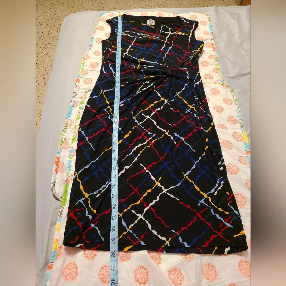 Anne Klein women's small  Faux-Wrap sleeveless knee length dress NWT - Picture 8 of 11